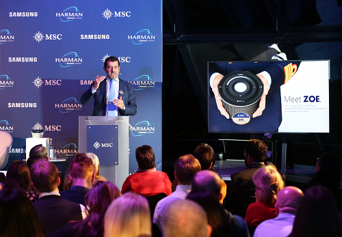 MSC Cruises CEO Gianni Onorato presents Zoe, the first virtual personal cruise assistant